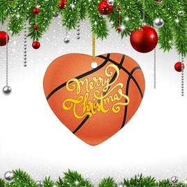 Christmas Ornaments 2022 Baseball Football Sport Christmas Tree Ornament Baseball Player Hanging Ornaments Soccer Pickleball Lovers Collectible Gift for Xmas Party Decorations Ceramic Circle 3"