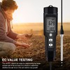 EVTSCAN Soil Tester, Soil Moisture Light pH Meter, Portable Soil