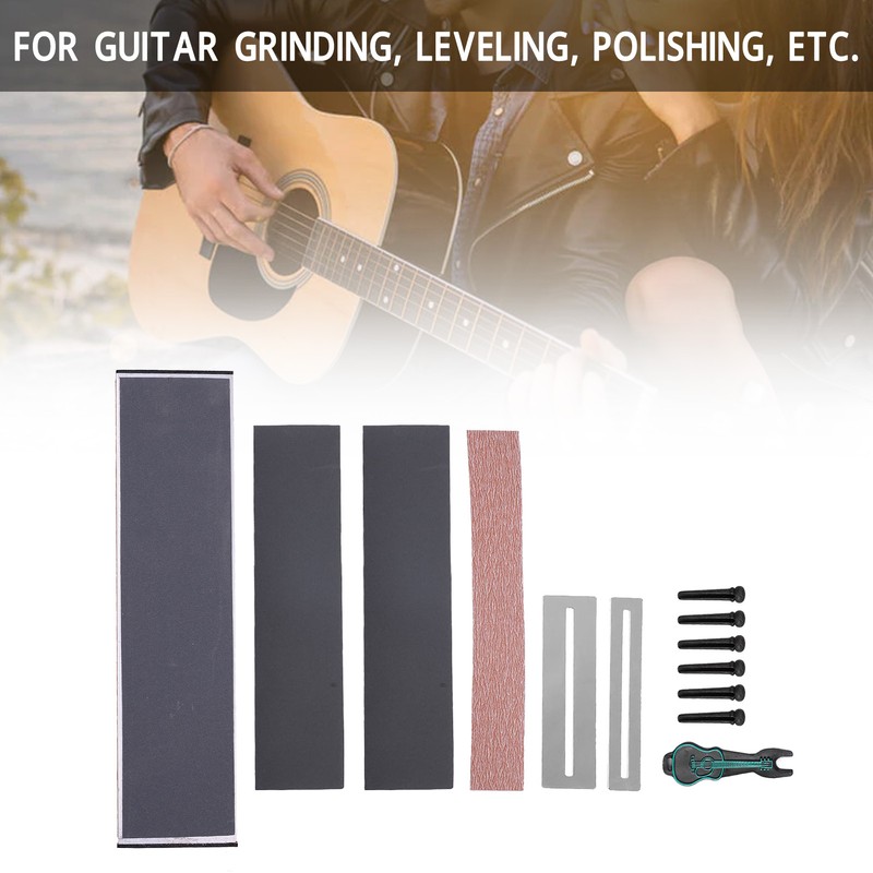 Guitar Polishing Tools Fret Gasket Bridge Pins and Puller Grinding