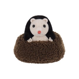 Apricot Lamb Curious Mole Plushies Stuffed Animals for Kids, Soft Cute Plush Toys for Baby Girl and Boy, Fluffy Curious Mole Brown 4.8 Inches