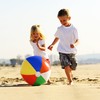 12" Rainbow Colored Party Pack Inflatable Beach Balls - Beach