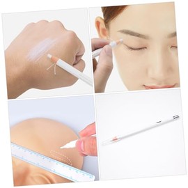 5 Lápices De Cejas Blancos Para Mujer Waterproof Eyebrow Pen Maquillaje De Cejas Para Natural Y Definición Precisa Fácil Aplicación Para Uso Diario   