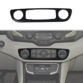 Korlot Carbon Fiber Center Console Air Conditioner Panel AC Cover Trim for GMC Terrain 2018-2024