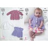 King Cole Baby Double Knitting Pattern Blanket Matinee Coats &