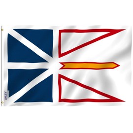 ANLEY Fly Breeze 3x5 Feet Newfounfland and Labrador flag - Vivid Color and UV Fade Resistant - Canadian Province Flag of Newfounfland and Labrador Polyester with Brass Grommets 3 X 5 Ft