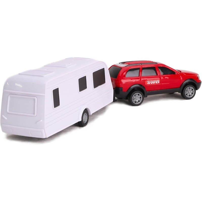 Toyland Car & Caravan Take Away Set - Scale 1:32