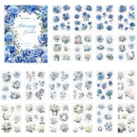 Alideco Vintage Scrapbook Stickers Set Retro People Flowers Sticker Book for Adults Sticker journaling Stickers for Scrapbooking Tweezer 20Sheets/160Pcs (huayingmijing)