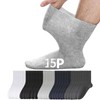 YOWNDSN （15Pares） Calcetines para Diabetico, 3 Pares de Cada Uno