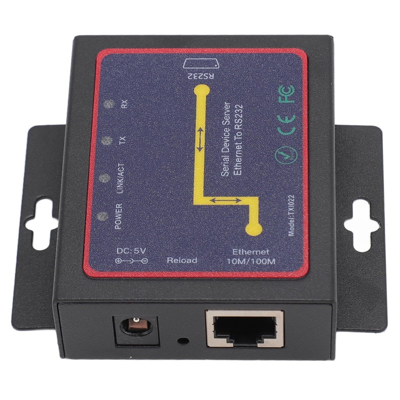Zunate Serial Device Server Converter, RJ45 to RS232 Device Server