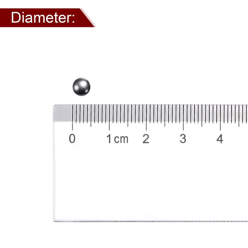 sourcing map 250pcs Precision Balls 4mm Diameter Carbon Steel Ball