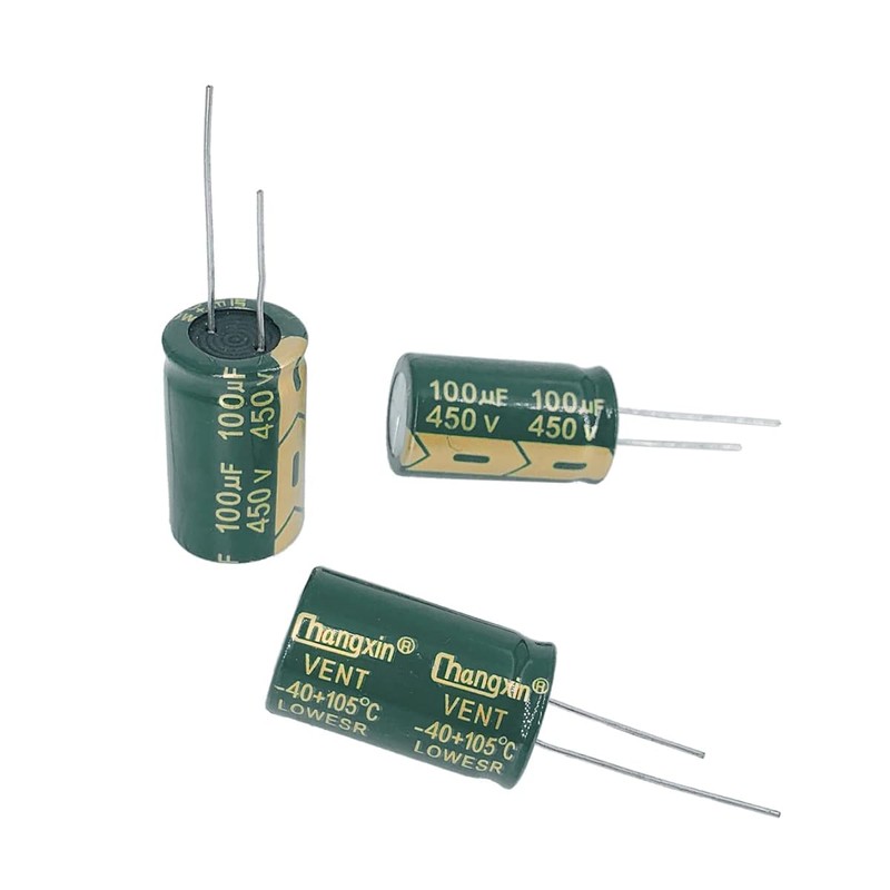 PENGLIN 5PCS Electrolytic Capacitor Aluminum Electrolytic Capacitor 450V 100UF 105℃