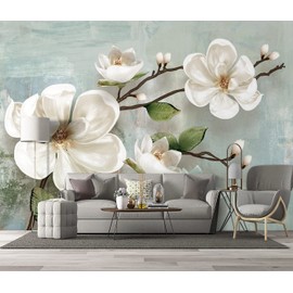 BZHXBZ - Beautiful 3D Floral Wallpaper Bedroom Modern Flowers murals Trendy Office Decorative Living Room tv Background Large Wall Mural - 183"x120" Not Peel and Stick