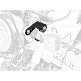 Kijima CT125 ('20-) HONDA 217-2042 Motorcycle Parts Stay Turn Signal Relocation Stay for Front and Right Set, Steel Black Finish