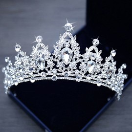 Kamirola - Queen Crown and Tiaras Princess Crown for Women and Girls Crystal Headbands for Bridal, Princess for Wedding and Party (Sliver)