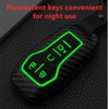 OTMIK ABS Carbon Fiber Car Key Cover Case fit for