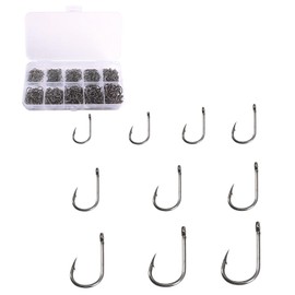 釣りフック 釣り針 500個セット 管付き 釣りフック 大環 太軸 釣針 生き餌釣り アシストフック フィッシング道具 10種サイズ 3-12 交換用 釣り針 フック