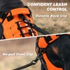 WINGOIN Orange Tactical Dog Harness for Medium Dogs, Heavy Duty