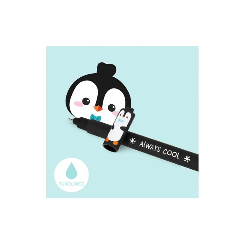 LEGAMI Erasable Gel Pen - Erasable Pen - Penguin