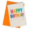 Oscar Finks Graffiti Style Birthday Card, A5 Size, Rainbow Drip