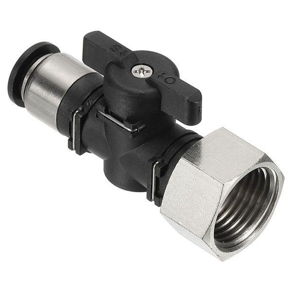 PATIKIL Pneumatic Ball Valve 3/8" OD x 1/2" PT Female