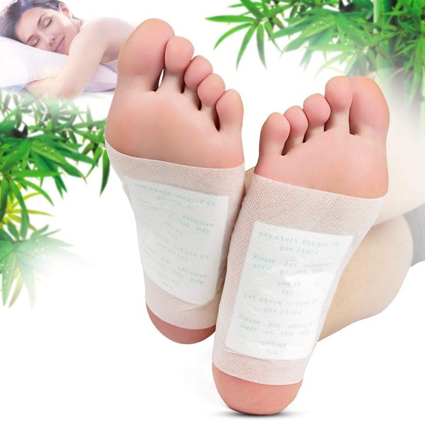 Foot Pads - (100pcs) Natural Cleansing Foot Pads for Foot Care, Sleeping & Anti-Stress Relief, No Stress Package - 100 Packs
