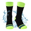 BBXWANG Unisex Waterproof Socks, Green / Black
