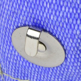 Auto Dynasty (Pack of 2) T25/T28 Stainless Steel Knitted Mesh Turbocharger Heat Shield Wrap Blanket (Blue)