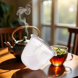 Silver Stainless Steel Tea Infuser Mesh Strainer, Reusable Loose Leaf Tea Herb Strainer Tea Filters,Teapot Replacement Mesh Strainer Insert, Replacement Tea Infuser, Tea Strainers and Filters (5cm)