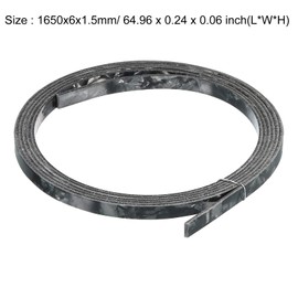 sourcing map Plastic Binding Purfling Strip 1650x6x1.5mm Guitar Binding Edge Trim for Acoustic Classical Guitar Black White 2 Pack