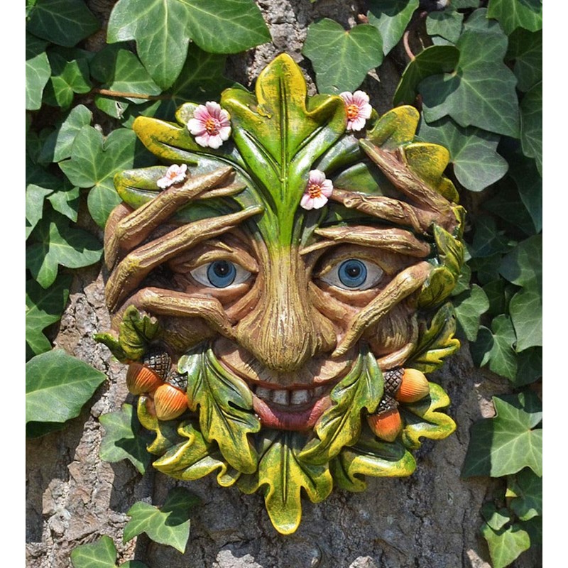 Fiesta Studios Cheeky Peeper Treant Face Wall Plaque Garden Greenman
