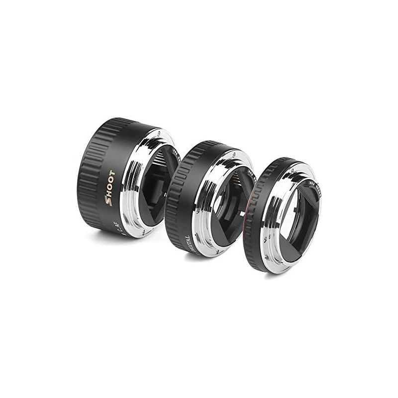 SHOOT XT-364 Auto Focus AF Macro Extension Ring Kit Compatible