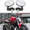 Dreamizer Motorcycle 7/8" Bar End Side Mirrors For Ducati Monster