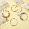 8 Pcs Snake Charm Bracelet Chain Expandable Elastic Charm Bracelet