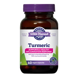 Oregon's Wild Harvest Oregon's Wild Harvest, Turmeric Curcumin Supplement Vegan Capsules with BioPerine 1350 MGS, 60 Count