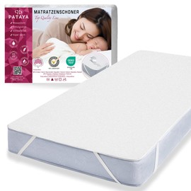 PATAYA Mattress Protector 60 x 120 cm Waterproof Mattress Topper, as well as an Incontinence Pad for Baby/Children, Mattress Protector, Washable Incontinence Pad