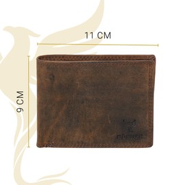 Hörner Fortuna Adult Premium Leather Wallet Brown Compact 1 Compartment 1 Pocket 3 Sections Classy Gift Box Unisex Formal Elegant, brown, candor