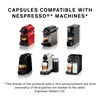 Nespresso compatible capsules Italian Coffee Espresso pods (Ristretto, 100 Aluminium