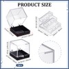 BENECREAT 2Pcs 3-Tier Clear Display Case, 35x35x35mm Square Specimen Display