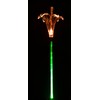 Solaration 1001G Solar Lily Flower Garden Light with Green-Lit Stem,