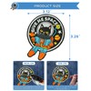 XMJY Funny Cartoon Cat Iron on Patches, Cute Cat Embroidered