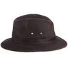 Scala Men's Weathered Cotton Safari Hat, Brown, Extra Large