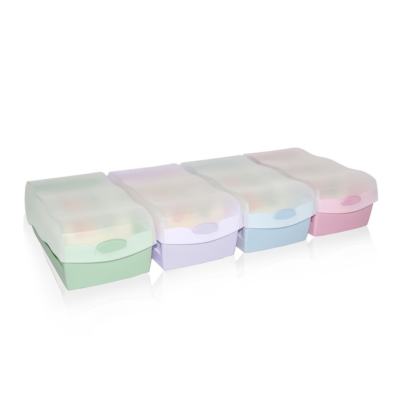 HAN Croco flashcard box, easy to learn vocabulary with 5-compartment