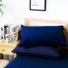 Pillow Cases 2 Pack Navy Blue 100% Poly Cotton Housewife