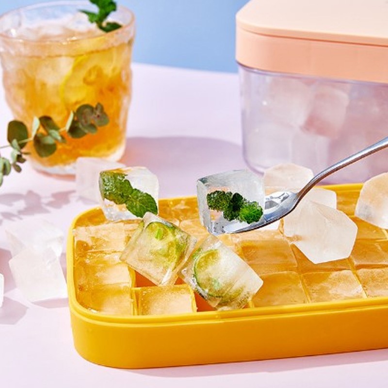 Ice Cubes Mold Silicone Easy Release 32 Grids Ice Tray