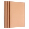 ZZTX ZZTX 4 Pack Blank Kraft Notebooks, Blank Paper Sketchbooks