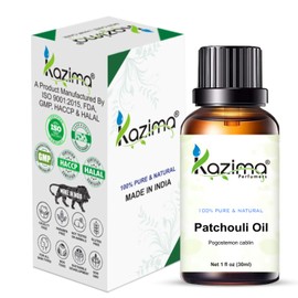 KAZIMA Patchouli Essential Oil - 100% Pure Natural & Undiluted For Skin care & Hair care (30ml)