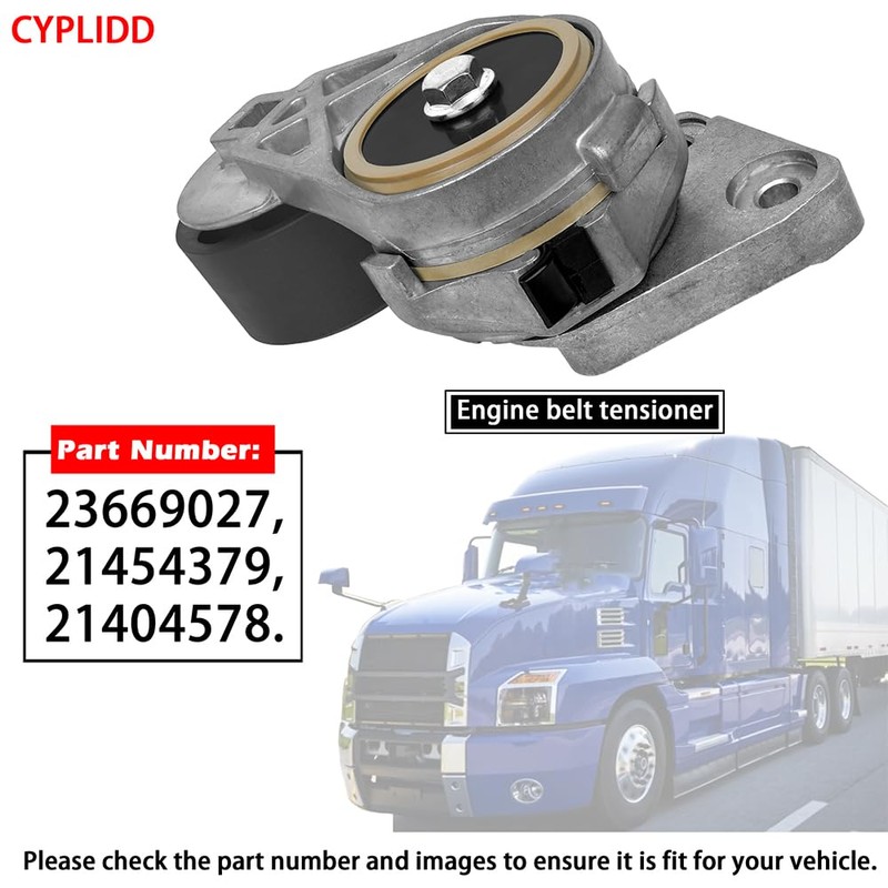 CYPLIDD 23669027 A/C Belt Tensioner Compatible with Volvo D13 engine