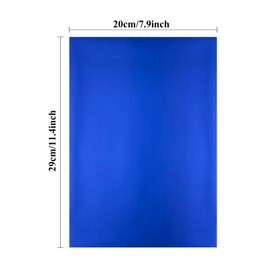 Briartw 100 Sheets Royal Blue Hot Foil Paper,20x29cm Toner Reactive Foil Hot Stamping Foil Paper by Laser Printer and Laminator for Scrapbooking Craft Cardmaking DIY Album Decoration