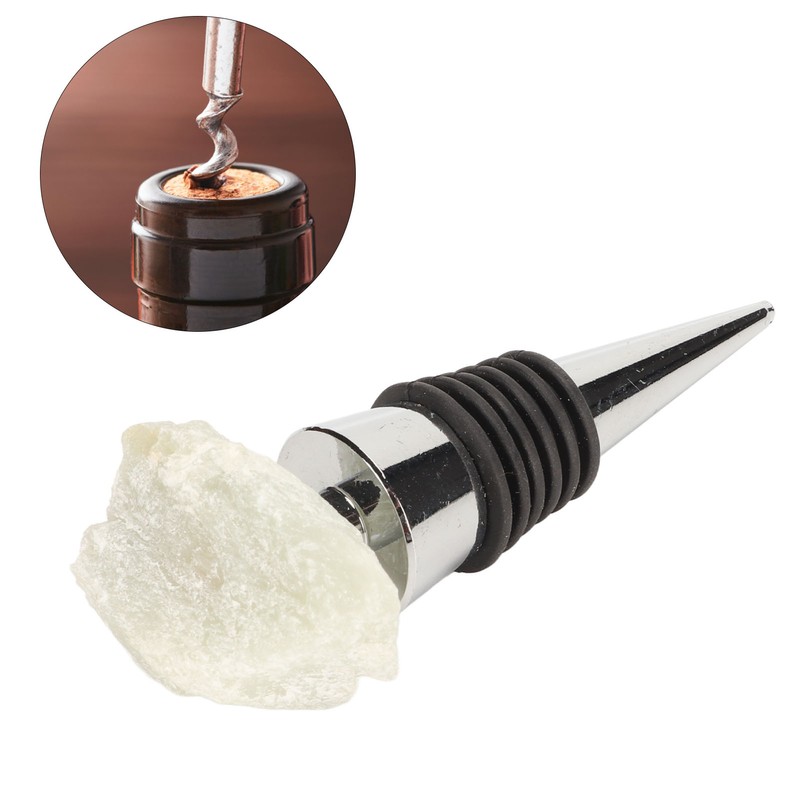 Gemstone Wine Saver Crystal Stone Decorative Practical Reusable Compact Wine