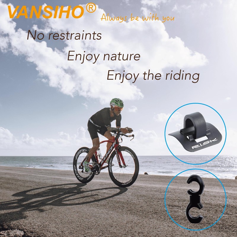 VANSIHO Bike Brake Cable Guide Kit: Precision 4 Sets Alloy